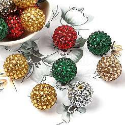 Бусины из смоляных стразов на рождественскую тематику RESI-L049-01