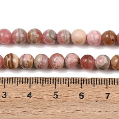 Природные родонит бисер нитей&nbsp;G-H337-A01-02