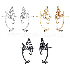 6 шт. 6 стиля серьги-гвоздики из сплава в форме крыльев бабочки&nbsp;EJEW-FI0002-98
