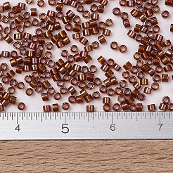 MIYUKIデリカビーズ  シリンダー  日本製シードビーズ  11/0  （db1750)スパークリングベージュ裏地ルートビールab  1.3x1.6mm  穴：0.8mm  約10000個/袋  50 G /袋&nbsp;SEED-X0054-DB1750