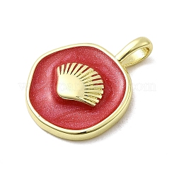 Латунь эмаль подвески&nbsp;KK-P338-08G-01