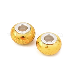 Европейские бусины-рондель из непрозрачной смолы RESI-Z046-01J