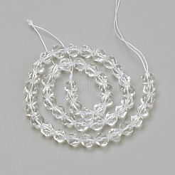 Природных кристаллов кварца бисер нитей G-S149-6mm-24