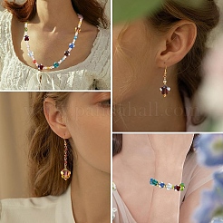 20шт прозрачные гальванические стеклянные бусины&nbsp;GLAA-YW0005-11A