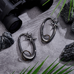 2 шт. Кольца пружинные затворные из сплава&nbsp;FIND-UN0010-10B