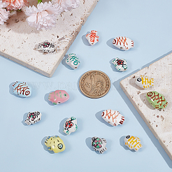 22 шт. 11 стиля фарфоровых керамических бусин ручной работы PORC-ME0001-02