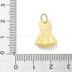 Pendentifs d'émail en laiton &nbsp;KK-CBA1122-01G-01