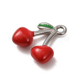 Pendentifs en acier inoxydable 304 émaillés&nbsp;STAS-F367-13B-P