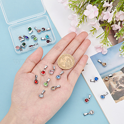 Цинк подвески Rhinestone сплава&nbsp;ALRI-PH0001-17-RS