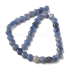 Natürliche blaue Aventurin (gefärbt und erhitzt) Perlenstränge&nbsp;G-G463-A03-10x11mm
