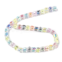 Прозрачные стеклянные бусины от сглаза нити LAMP-K037-02I