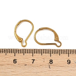 Фурнитура для сережек с застежкой-рычагом из нержавеющей стали 304 с ионным покрытием (IP)&nbsp;STAS-K233-04G-01A