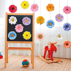 60 x Wandaufkleber aus Blumenpapier.&nbsp;AJEW-SC0031-71A