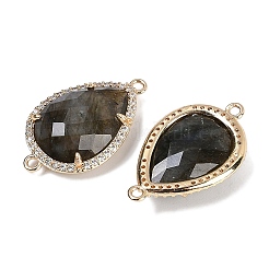 Натуральный лабрадорит ограненные звенья в форме капли G-B126-03G-04