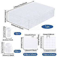 Rechteckige Aufbewahrungsboxen aus Kunststoff mit Gitterstruktur&nbsp;CON-WH0100-80