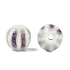 Perles ondulées en porcelaine vintage&nbsp;PORC-N013-11G