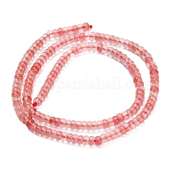Вишневого кварца стеклянные бусы пряди G-Z110-B07-2x4mm