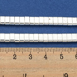 Гальванические нити из синтетических немагнитных гематитовых бусин&nbsp;G-I360-B01-04