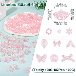 182шт 100г прозрачные акриловые бусины&nbsp;OACR-TA0003-66C