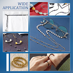 36 шт. 3 бусины из нержавеющей стали 201 STAS-UN0045-50