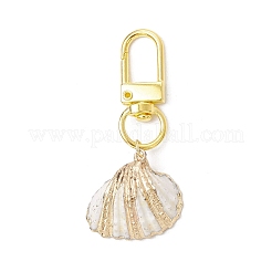 5 шт. гальванизированные подвесные украшения в виде ракушек HJEW-JM03084