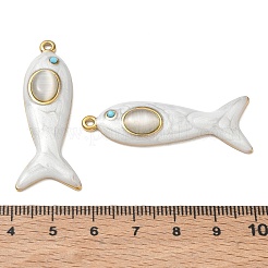 Pendentifs en acier inoxydable 304 avec émail et strass turquoise&nbsp;SA-CBAF3AB-03G