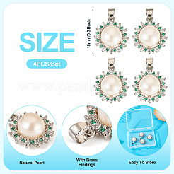 4 шт. подвески из натурального жемчуга PALLOY-TAC0182