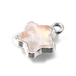 Anhänger aus UV-beschichteter Legierung und Glas&nbsp;GL-CBA6CEF-01P