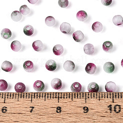 Perles de verre de style banc à étirer&nbsp;SEED-Q039-01K