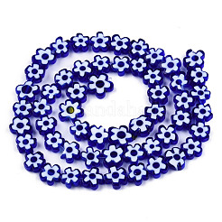 Millefiori a mano fili di perline di vetro&nbsp;LAMP-N029-017B-12