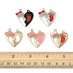 10 пакетик окрашенных распылением эмалевых магнитных разделенных подвесок из сплава&nbsp;ENAM-FS0003-01