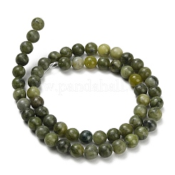 Natürliche chinesische Jade/südliche Jade Perlen Stränge&nbsp;G-P626-6mm-01