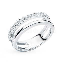 925 перстень из стерлингового серебра с паве из кубических цирконий DX9732-2