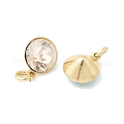 Латунь стекло кулоны KK-K375-25G