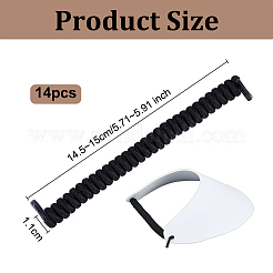 14 шт. шнурки из полиэстера и латекса с пружинами&nbsp;AJEW-OC0014-60A