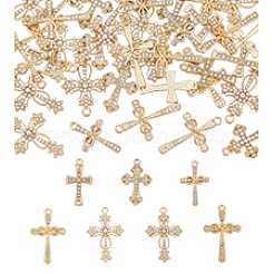 42шт 7 стиля подвески из сплава со стразами&nbsp;FIND-PH0028-49