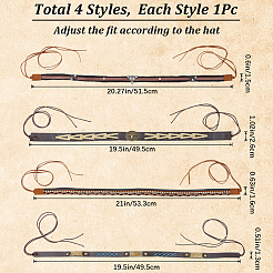 4 шт. 4 стиля AJEW-CP0007-21