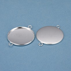 Connecteurs cabochons en acier inoxydable 201&nbsp;STAS-F191-15S-J