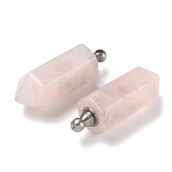 Кулоны для духов из натурального розового кварца&nbsp;G-H332-09P-05