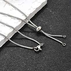 Регулируемые ожерелья-слайдеры из нержавеющей стали 304&nbsp;X-NJEW-L156-004P