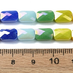 Стеклянные бусины с гальваническим покрытием  EGLA-C004-09