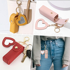 4 шт. 4-х цветные сумки для хранения помады из искусственной кожи&nbsp;AJEW-SC0003-95B