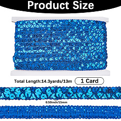 Бусины-пайетки из пластика и полиэстера&nbsp;OCOR-WH20016-04A