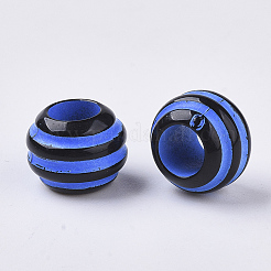 Sprühlackierte europäische Perlen aus undurchsichtigem Acryl&nbsp;SACR-S303-002A-01