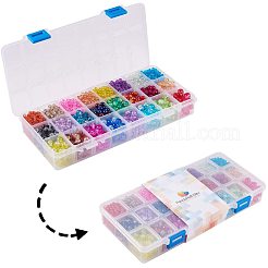 Наборы стеклянных бусин с кракле CCG-PH0003-08