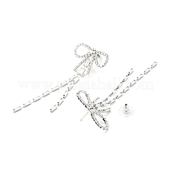 Серьги-гвоздики с кристаллами&nbsp;LS-EJEW-C037-01D-P