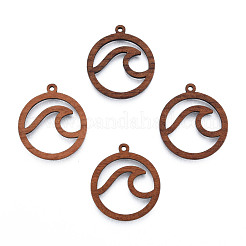 Подвески из натурального орехового дерева WOOD-N011-017