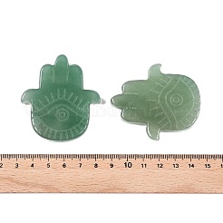 Natürliche grüne Aventurin Hamsa Hand mit Auge Figuren&nbsp;DJEW-N003-04H