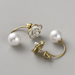 Серьги-гвоздики из сплава в форме цветка&nbsp;EJEW-WH0816-010G-B