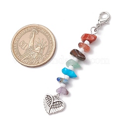 Чакра натуральная красная яшма HJEW-JM03181